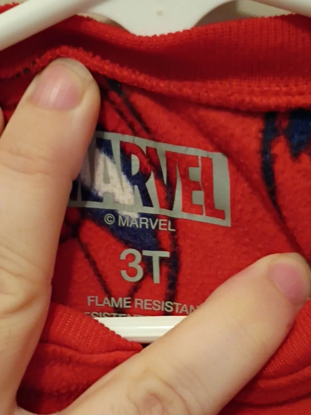 Marvel Spiderman Flame Resistant Full Zip Footie Pajamas Size 3T